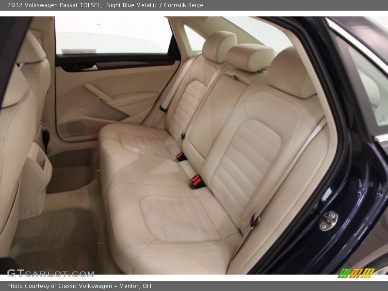 Rear Seat of 2012 Passat TDI SEL