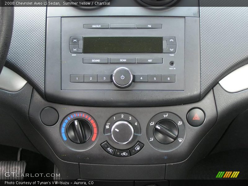 Summer Yellow / Charcoal 2008 Chevrolet Aveo LS Sedan