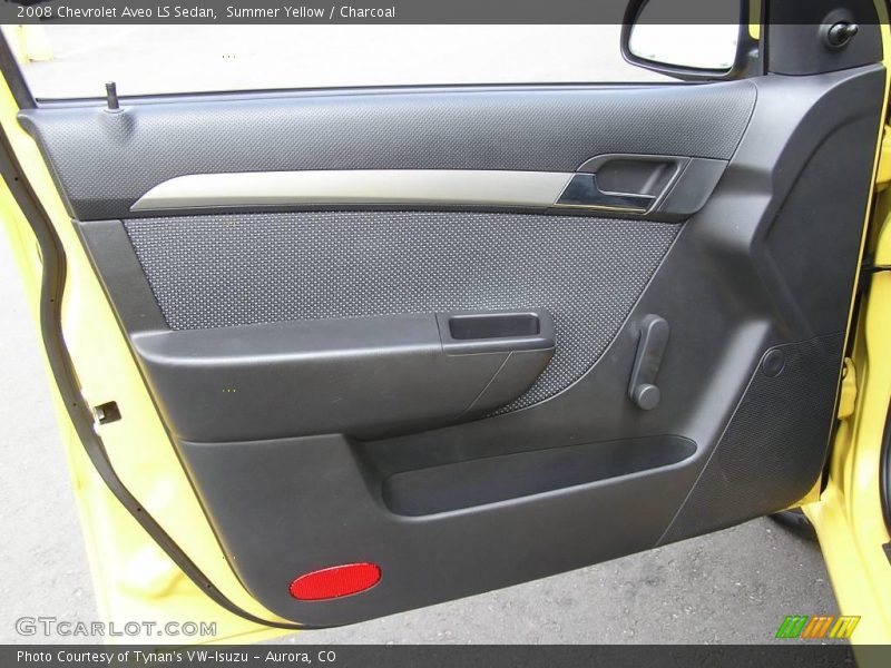 Summer Yellow / Charcoal 2008 Chevrolet Aveo LS Sedan