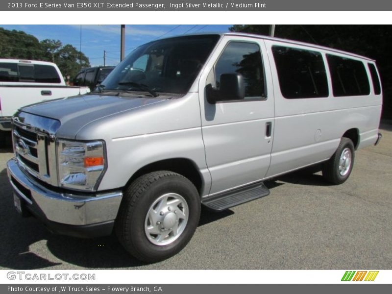 Ingot Silver Metallic / Medium Flint 2013 Ford E Series Van E350 XLT Extended Passenger