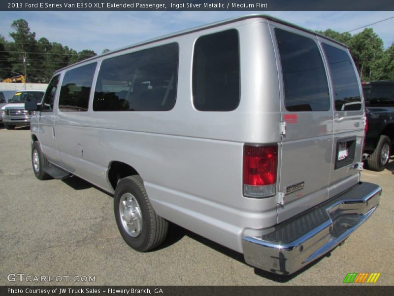 Ingot Silver Metallic / Medium Flint 2013 Ford E Series Van E350 XLT Extended Passenger