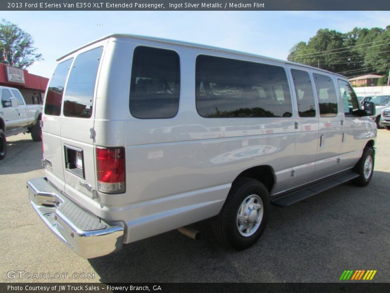 Ingot Silver Metallic / Medium Flint 2013 Ford E Series Van E350 XLT Extended Passenger