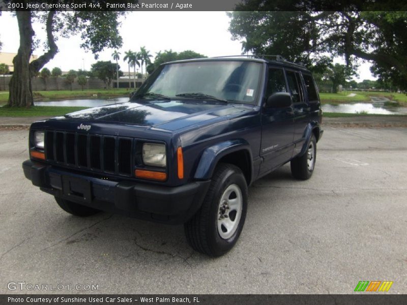 Patriot Blue Pearlcoat / Agate 2001 Jeep Cherokee Sport 4x4