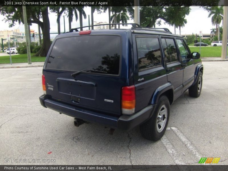 Patriot Blue Pearlcoat / Agate 2001 Jeep Cherokee Sport 4x4