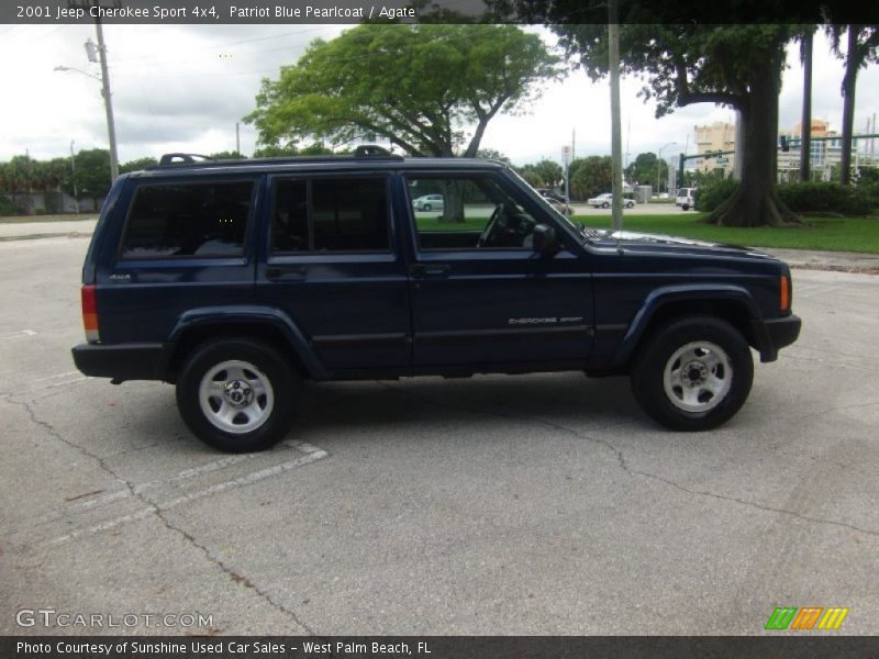 Patriot Blue Pearlcoat / Agate 2001 Jeep Cherokee Sport 4x4