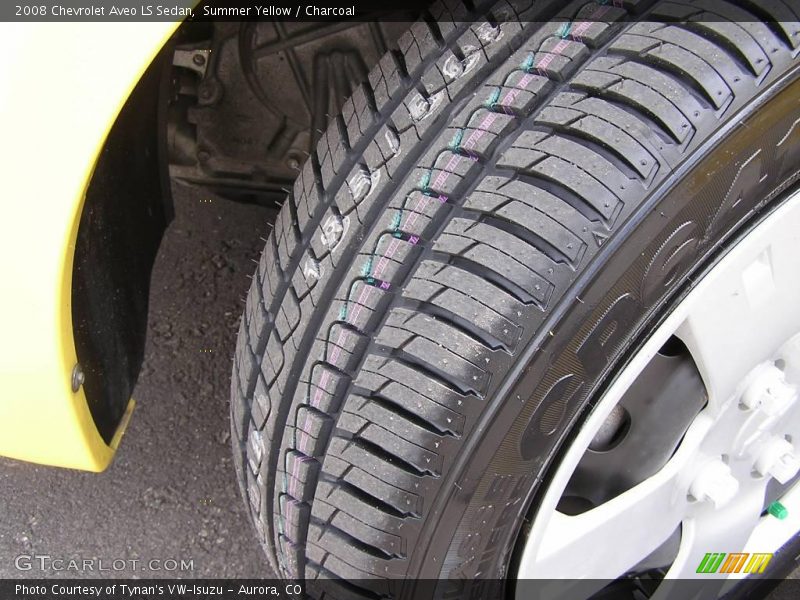 Summer Yellow / Charcoal 2008 Chevrolet Aveo LS Sedan