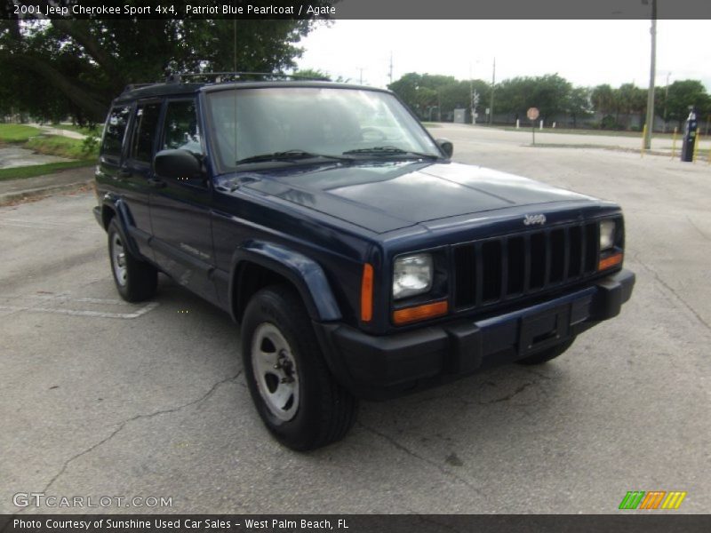 Patriot Blue Pearlcoat / Agate 2001 Jeep Cherokee Sport 4x4