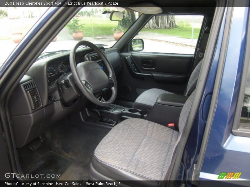 Patriot Blue Pearlcoat / Agate 2001 Jeep Cherokee Sport 4x4
