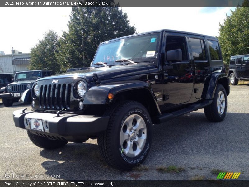 Black / Black 2015 Jeep Wrangler Unlimited Sahara 4x4