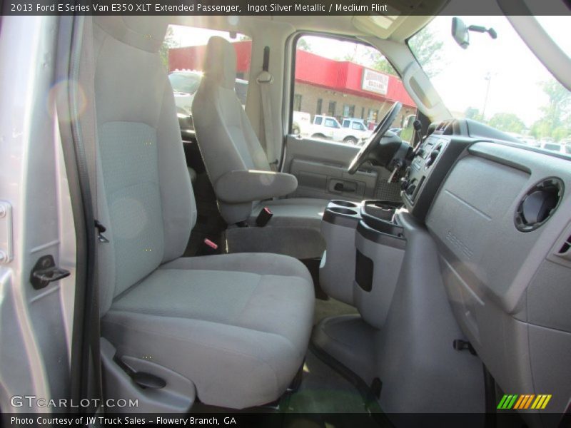 Ingot Silver Metallic / Medium Flint 2013 Ford E Series Van E350 XLT Extended Passenger