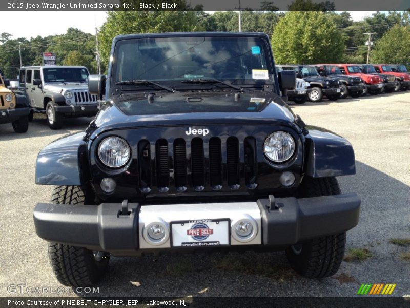 Black / Black 2015 Jeep Wrangler Unlimited Sahara 4x4