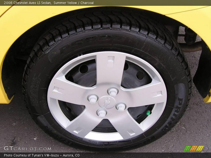 Summer Yellow / Charcoal 2008 Chevrolet Aveo LS Sedan