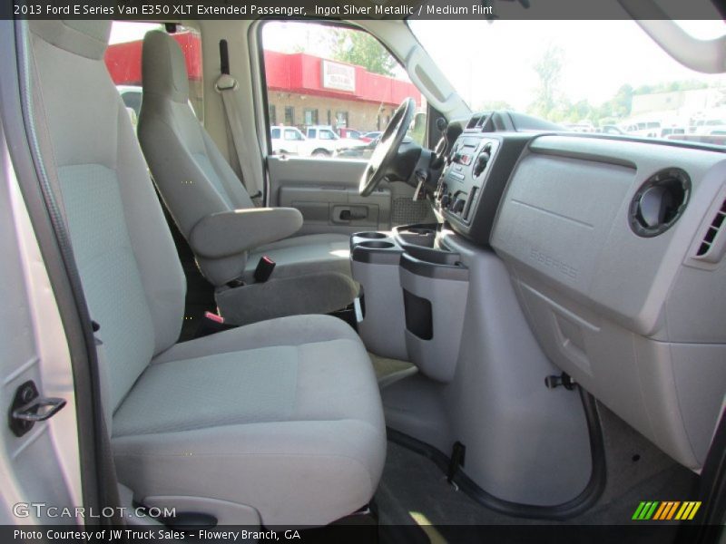 Ingot Silver Metallic / Medium Flint 2013 Ford E Series Van E350 XLT Extended Passenger