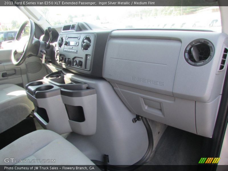 Ingot Silver Metallic / Medium Flint 2013 Ford E Series Van E350 XLT Extended Passenger