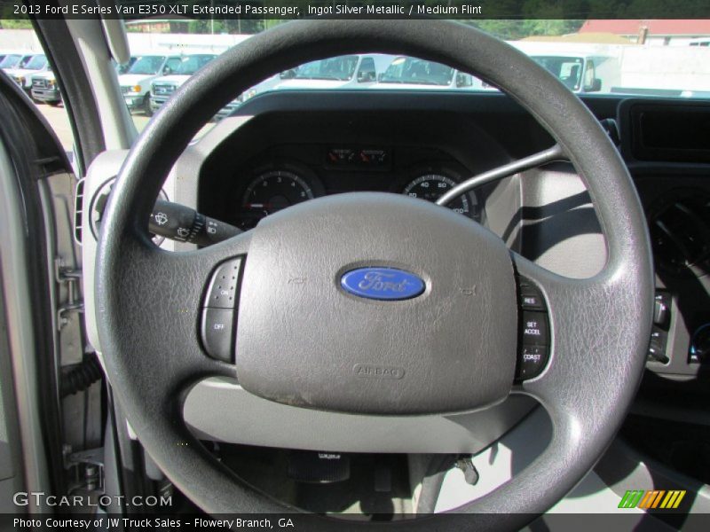 Ingot Silver Metallic / Medium Flint 2013 Ford E Series Van E350 XLT Extended Passenger