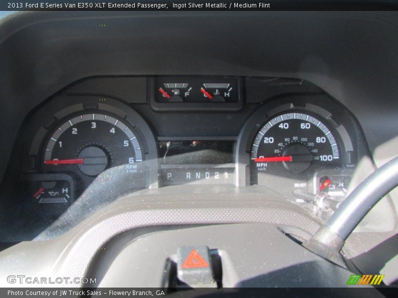 Ingot Silver Metallic / Medium Flint 2013 Ford E Series Van E350 XLT Extended Passenger