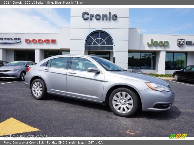 Billet Silver Metallic / Black 2014 Chrysler 200 LX Sedan