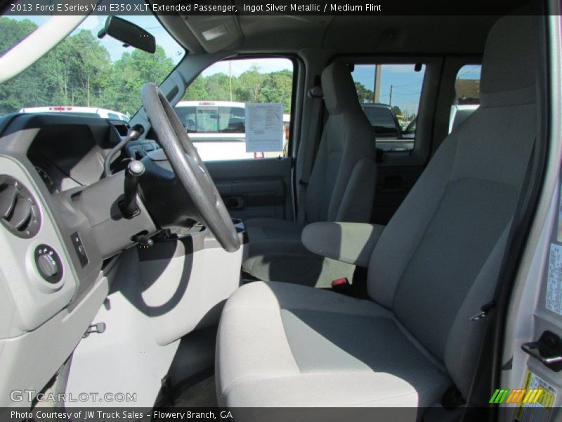 Ingot Silver Metallic / Medium Flint 2013 Ford E Series Van E350 XLT Extended Passenger
