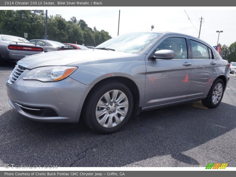 Billet Silver Metallic / Black 2014 Chrysler 200 LX Sedan