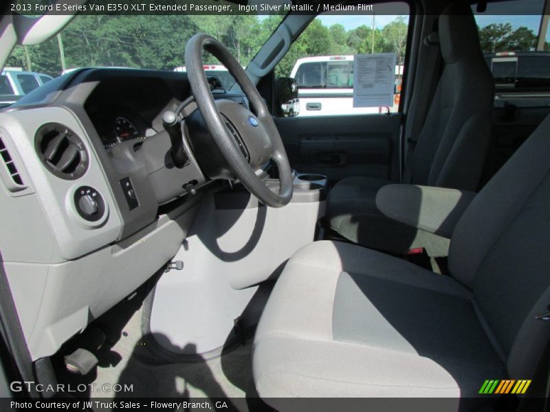 Ingot Silver Metallic / Medium Flint 2013 Ford E Series Van E350 XLT Extended Passenger