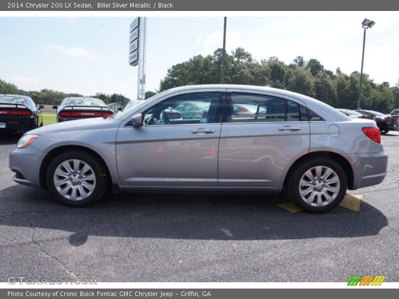 Billet Silver Metallic / Black 2014 Chrysler 200 LX Sedan