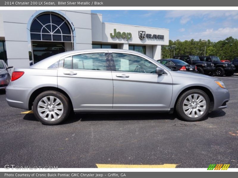 Billet Silver Metallic / Black 2014 Chrysler 200 LX Sedan