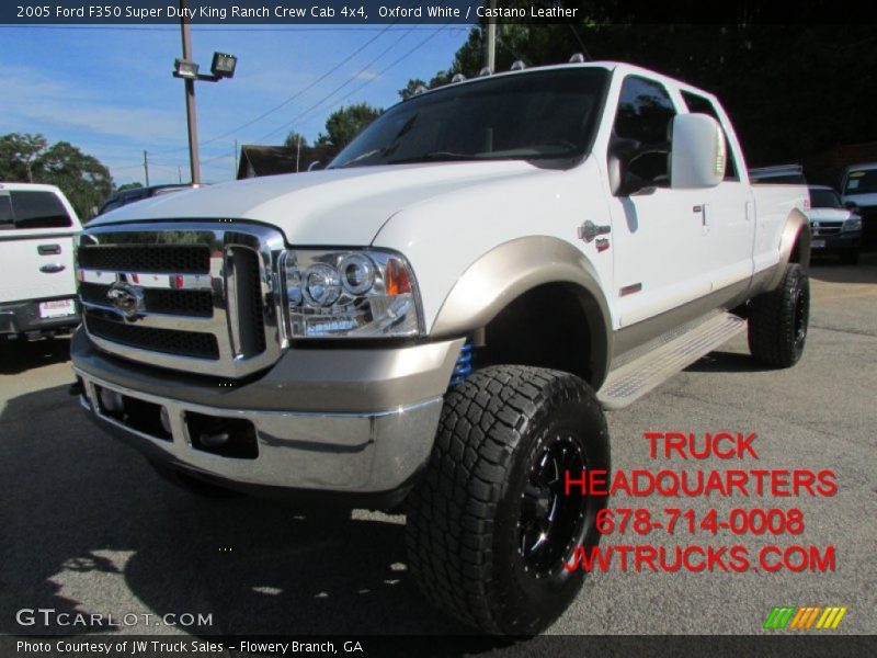 Oxford White / Castano Leather 2005 Ford F350 Super Duty King Ranch Crew Cab 4x4