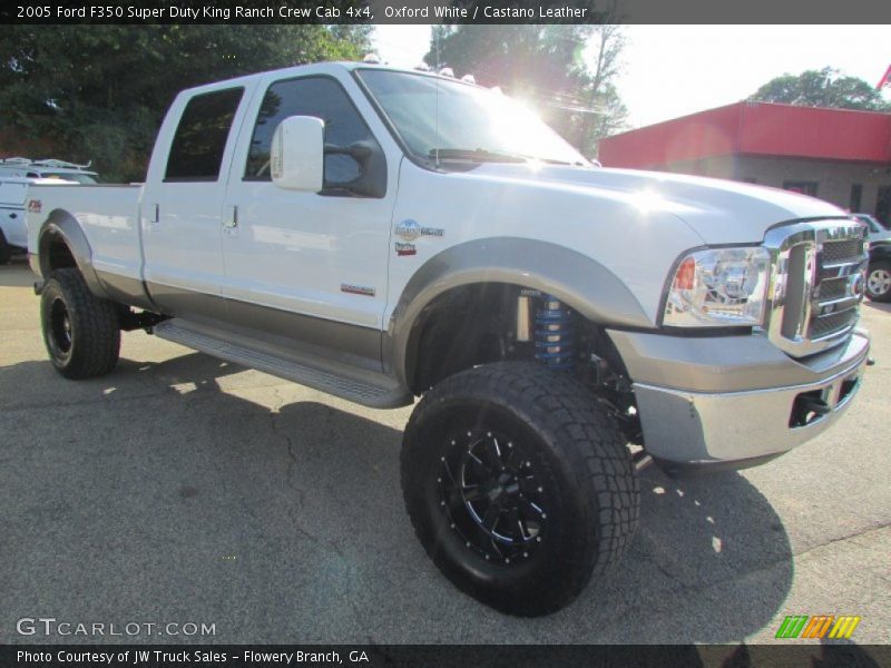 Oxford White / Castano Leather 2005 Ford F350 Super Duty King Ranch Crew Cab 4x4
