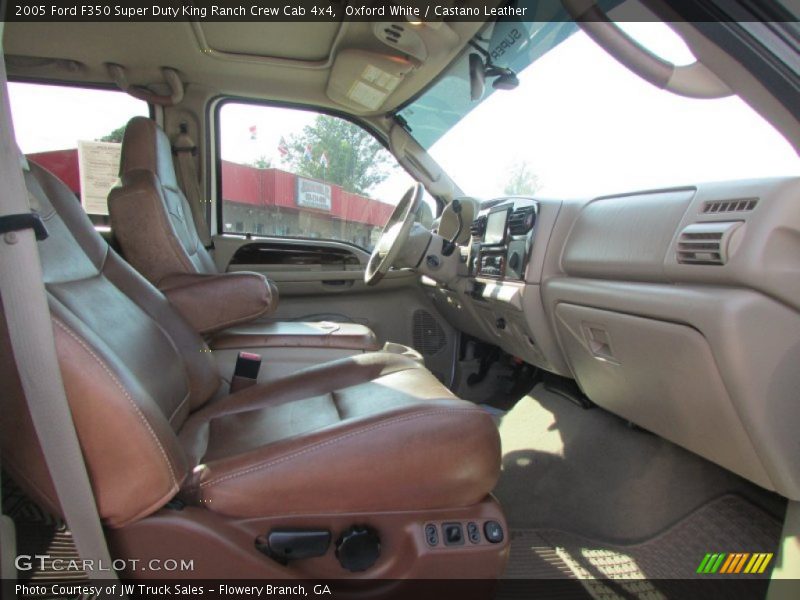 Oxford White / Castano Leather 2005 Ford F350 Super Duty King Ranch Crew Cab 4x4