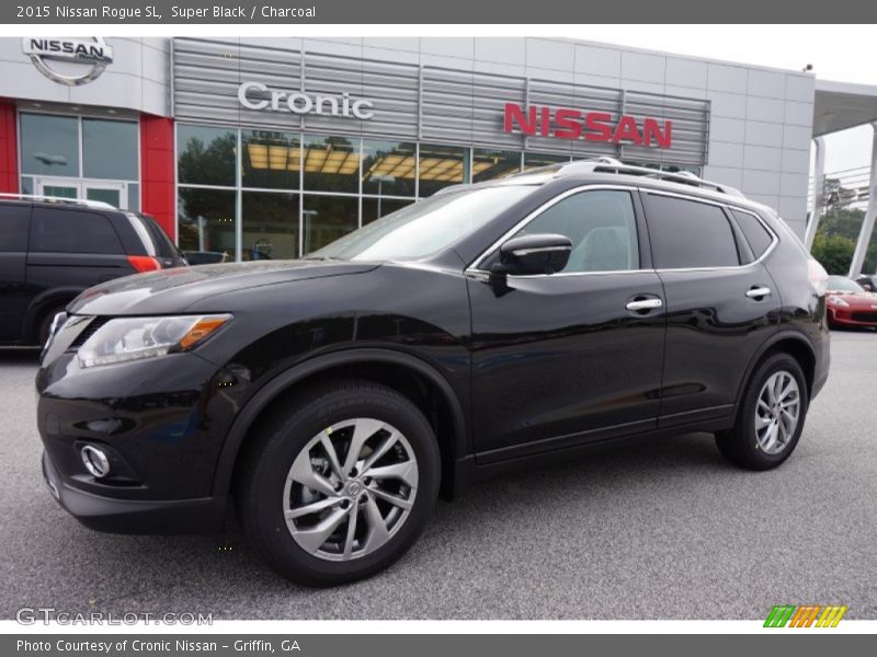 Super Black / Charcoal 2015 Nissan Rogue SL