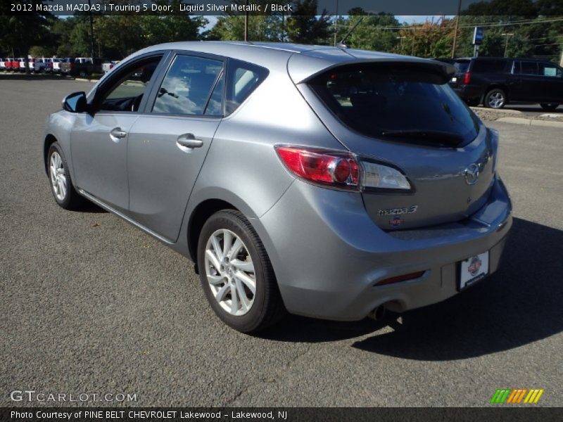 Liquid Silver Metallic / Black 2012 Mazda MAZDA3 i Touring 5 Door