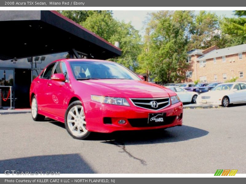 Milano Red / Ebony 2008 Acura TSX Sedan