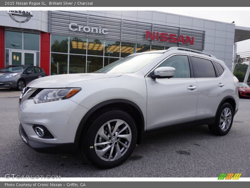 Brilliant Silver / Charcoal 2015 Nissan Rogue SL