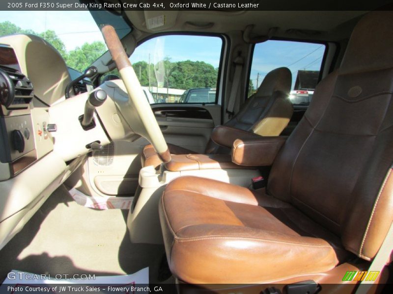 Oxford White / Castano Leather 2005 Ford F350 Super Duty King Ranch Crew Cab 4x4
