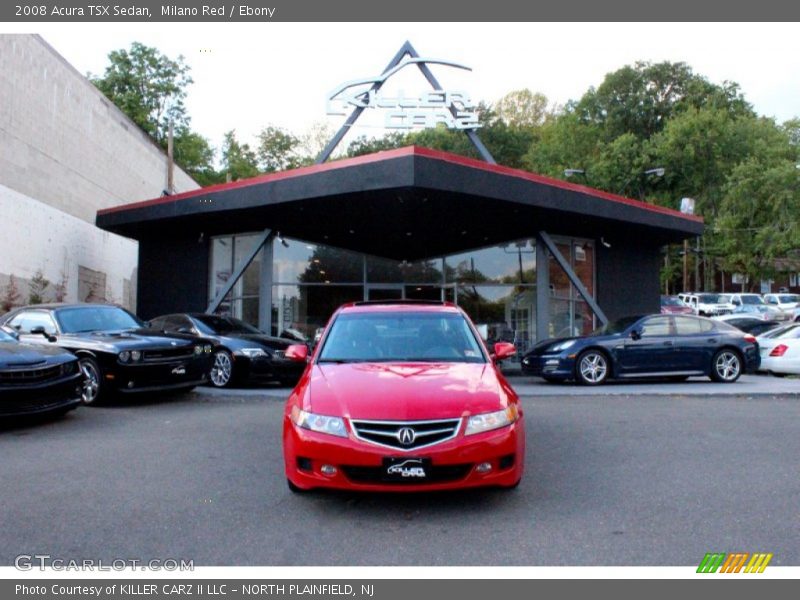 Milano Red / Ebony 2008 Acura TSX Sedan