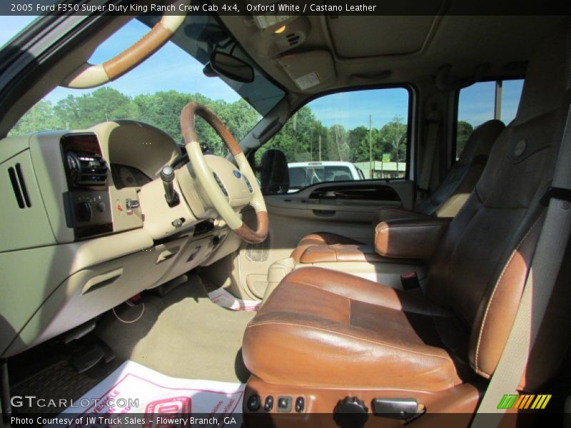 Oxford White / Castano Leather 2005 Ford F350 Super Duty King Ranch Crew Cab 4x4