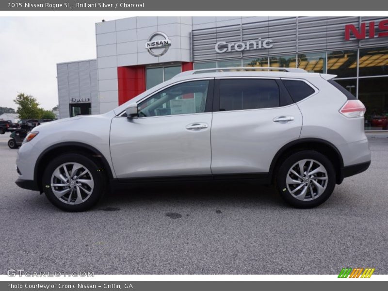 Brilliant Silver / Charcoal 2015 Nissan Rogue SL