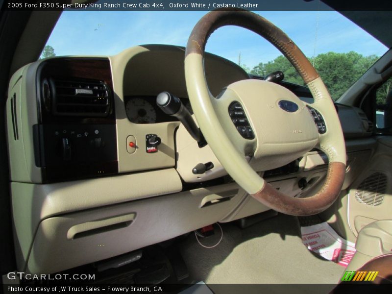 Oxford White / Castano Leather 2005 Ford F350 Super Duty King Ranch Crew Cab 4x4