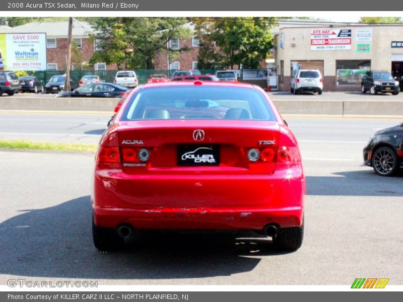 Milano Red / Ebony 2008 Acura TSX Sedan