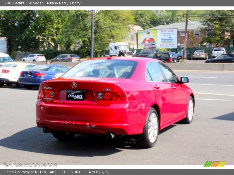 Milano Red / Ebony 2008 Acura TSX Sedan
