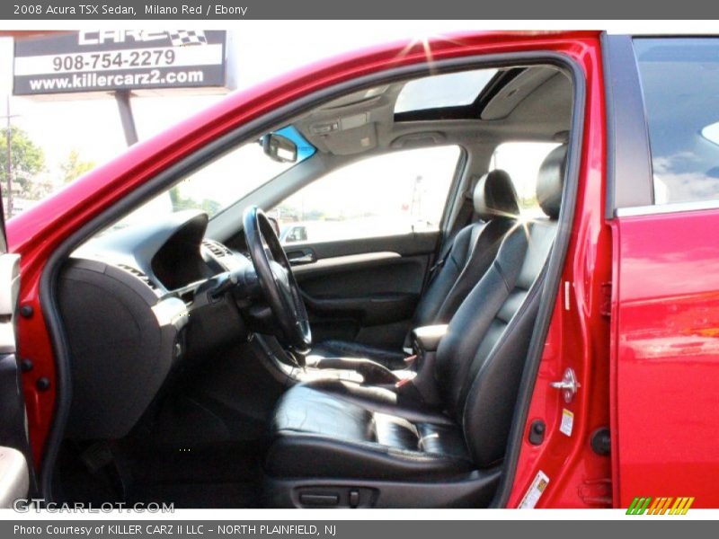 Milano Red / Ebony 2008 Acura TSX Sedan
