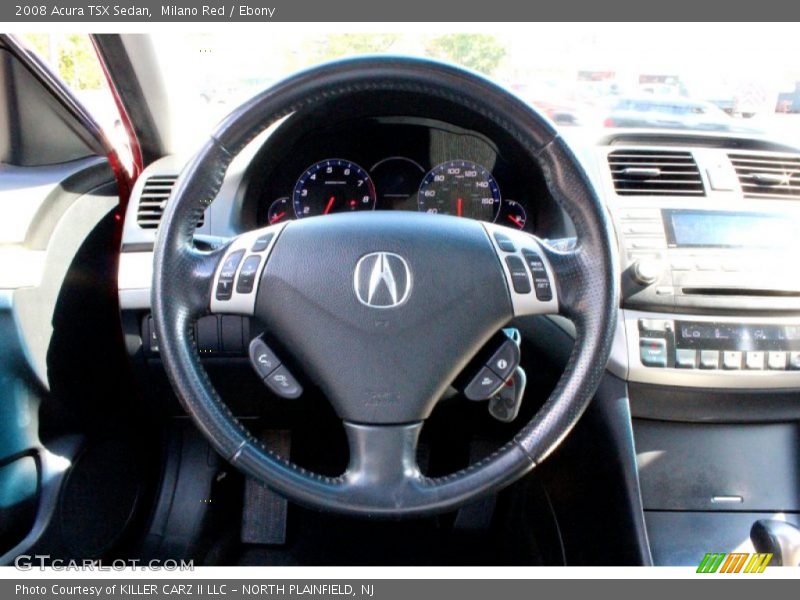 Milano Red / Ebony 2008 Acura TSX Sedan