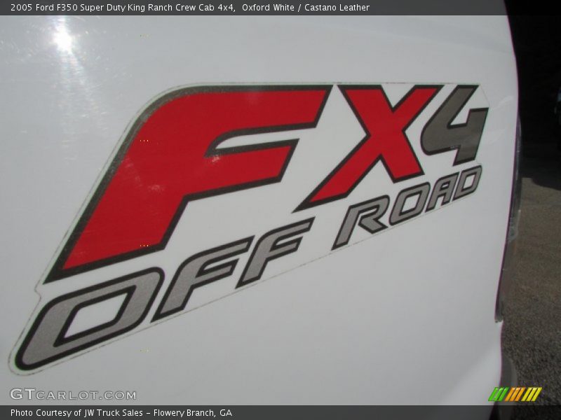 Oxford White / Castano Leather 2005 Ford F350 Super Duty King Ranch Crew Cab 4x4
