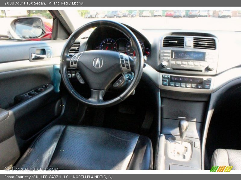 Milano Red / Ebony 2008 Acura TSX Sedan