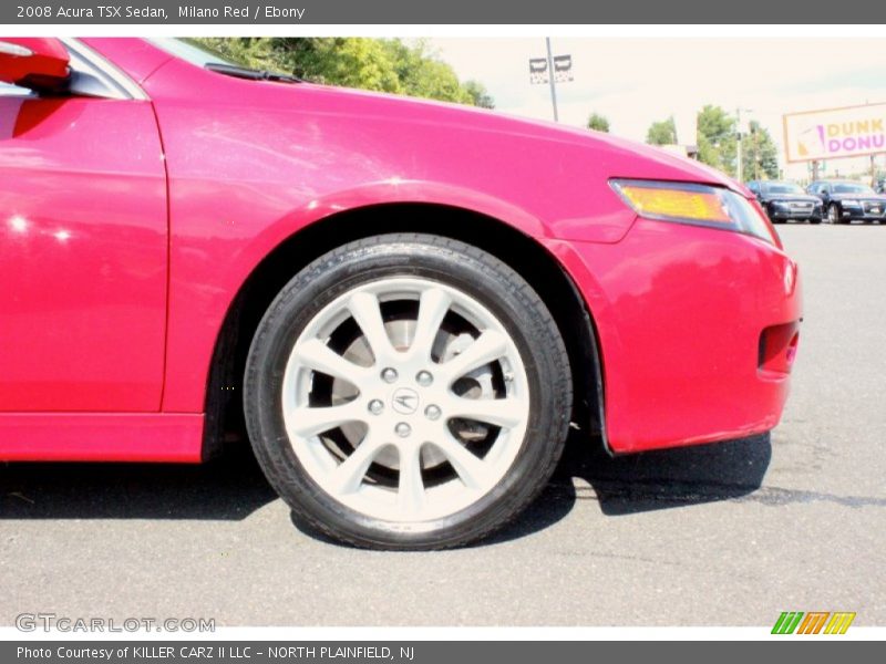 Milano Red / Ebony 2008 Acura TSX Sedan