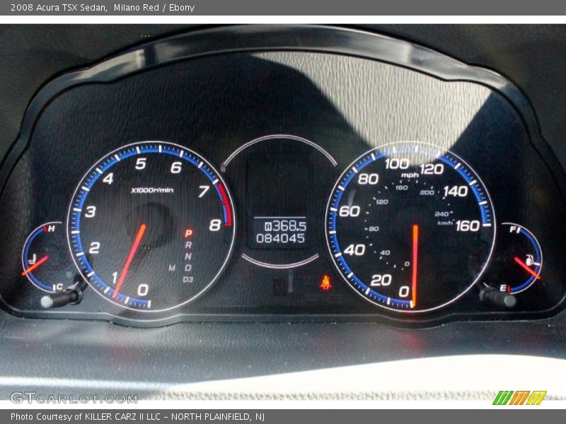 Milano Red / Ebony 2008 Acura TSX Sedan