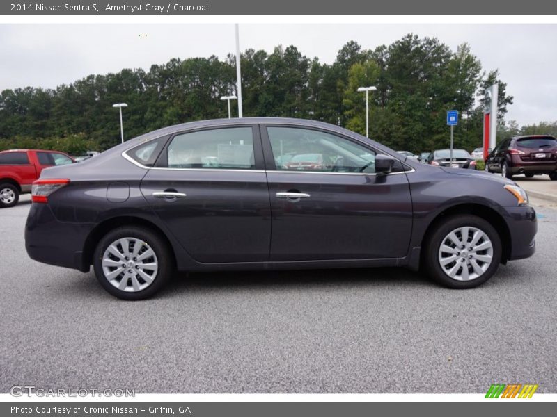 Amethyst Gray / Charcoal 2014 Nissan Sentra S