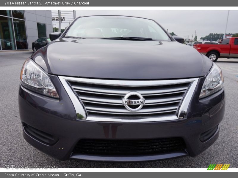 Amethyst Gray / Charcoal 2014 Nissan Sentra S