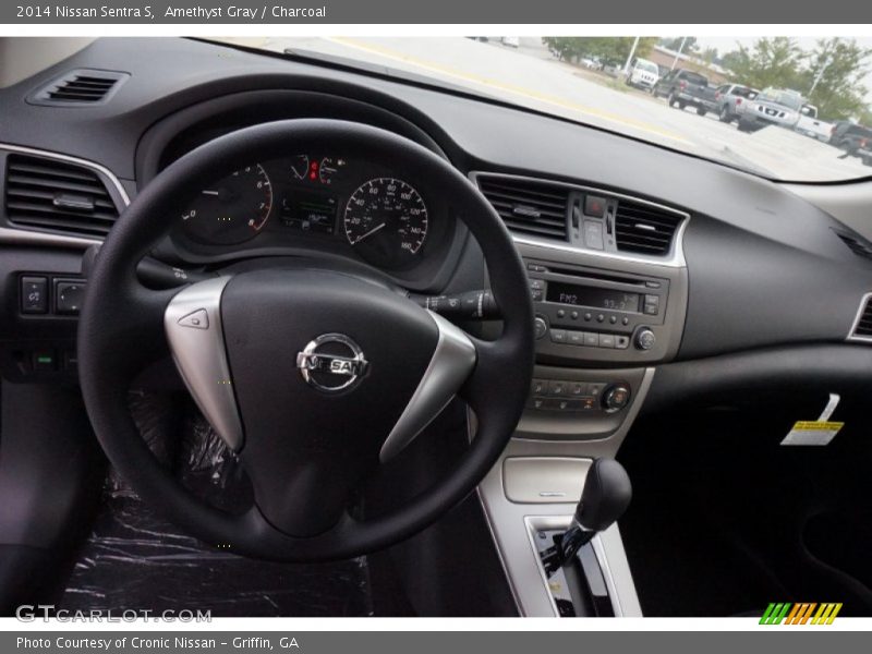 Amethyst Gray / Charcoal 2014 Nissan Sentra S