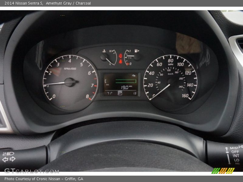 Amethyst Gray / Charcoal 2014 Nissan Sentra S